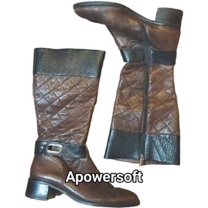 Brighton Quilted Leather Riding Boots